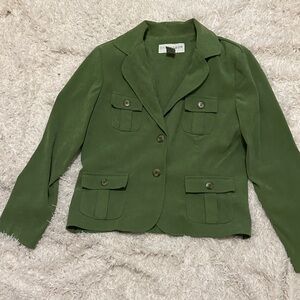 Sag Harbor Olive Green Women's Blazer